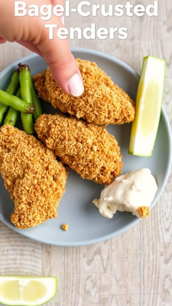 Bagel Crusted Chicken Tenders