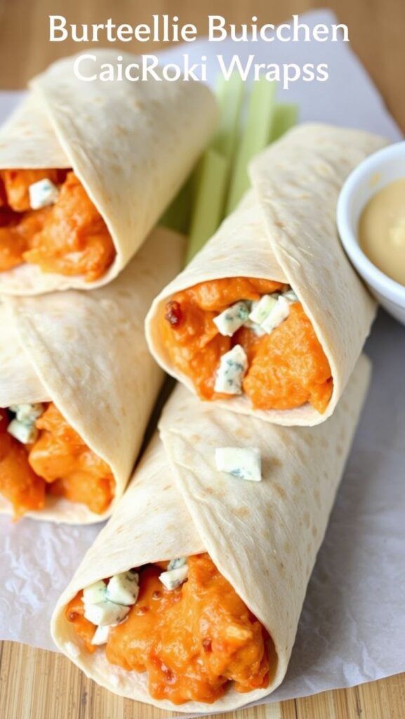 Buffalo Chicken Wraps with Blue Cheese 2