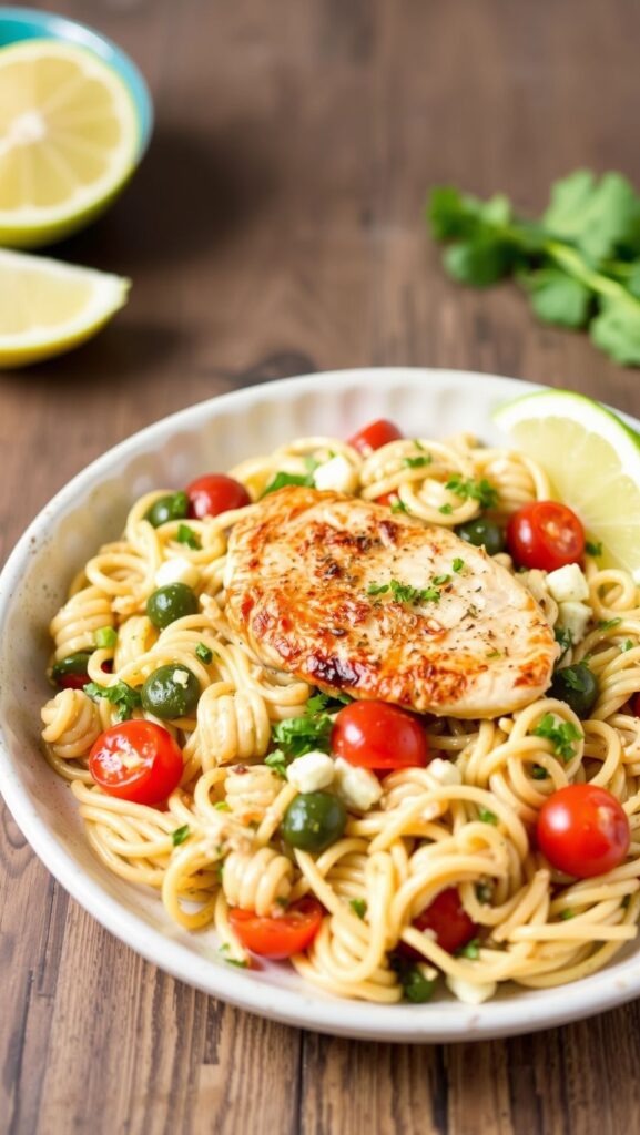 Chicken Piccata Orzo Salad