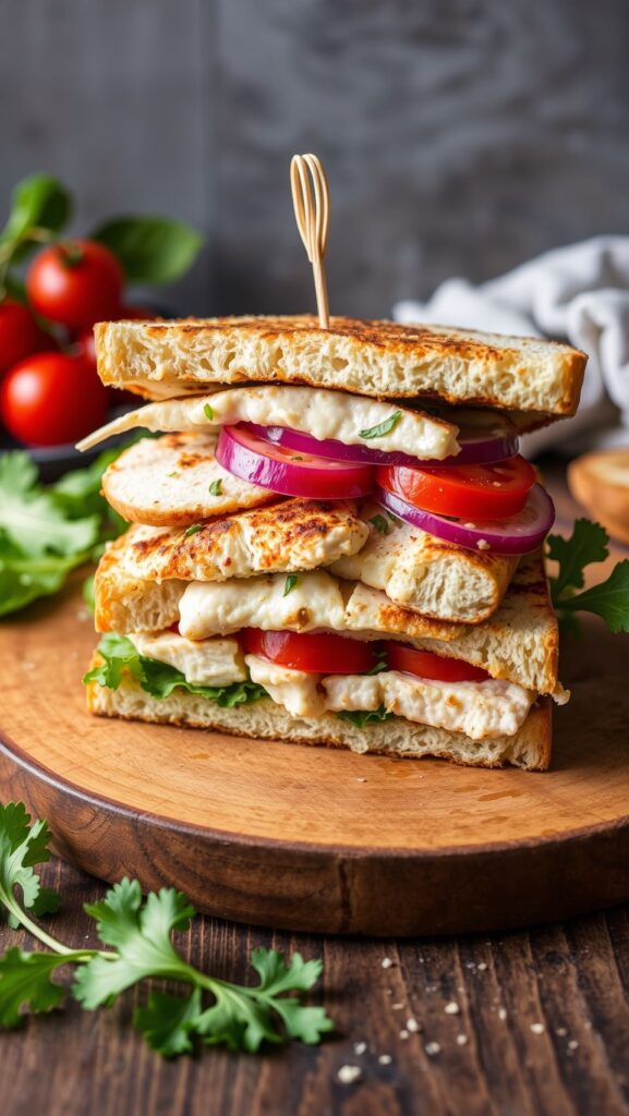 Cottage Cheese Chicken Salad Sandwich