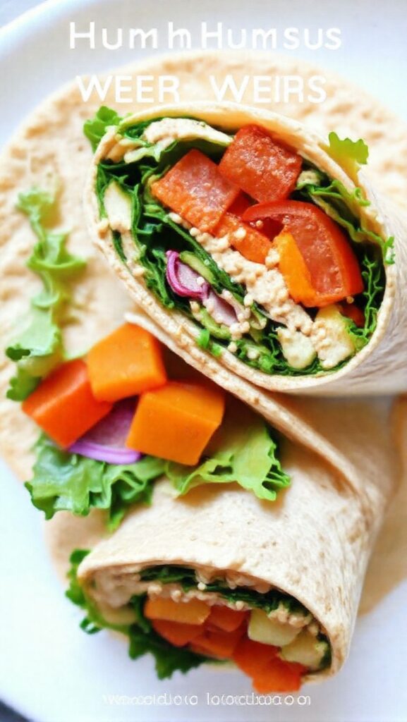 Hummus Veggie Wrap 2