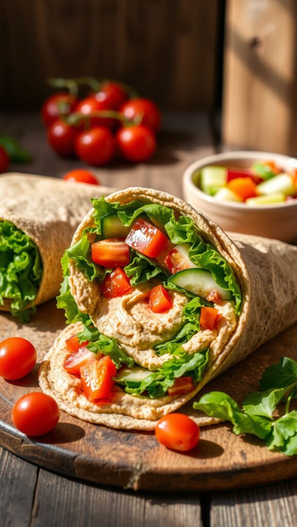 Hummus Veggie Wrap