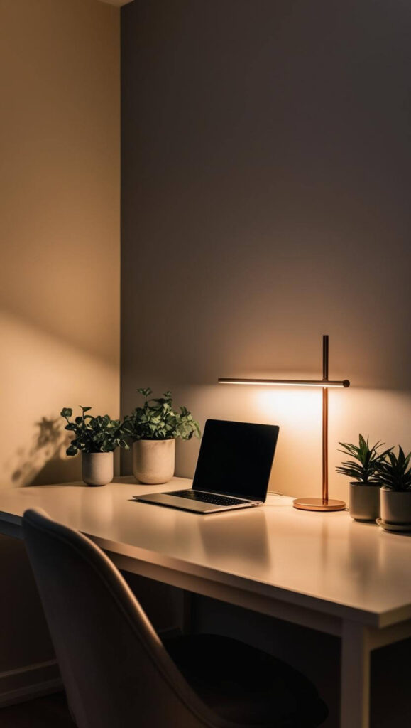 image of a Mood Lighting in a home office setup