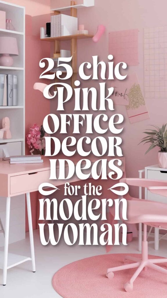 25 Chic Pink Office Decor Ideas for the Modern Woman