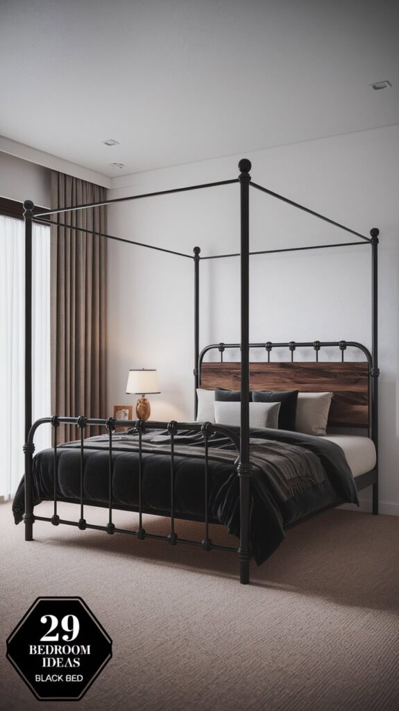 29 bedroom ideas black bed