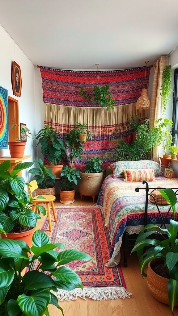 colorful bohemian oasis