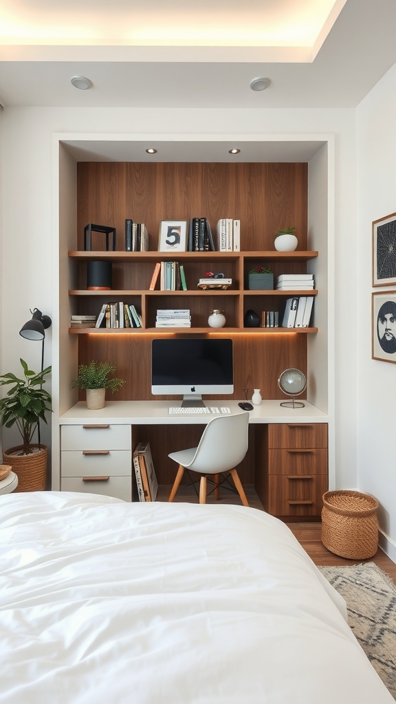 sleek modern workspace