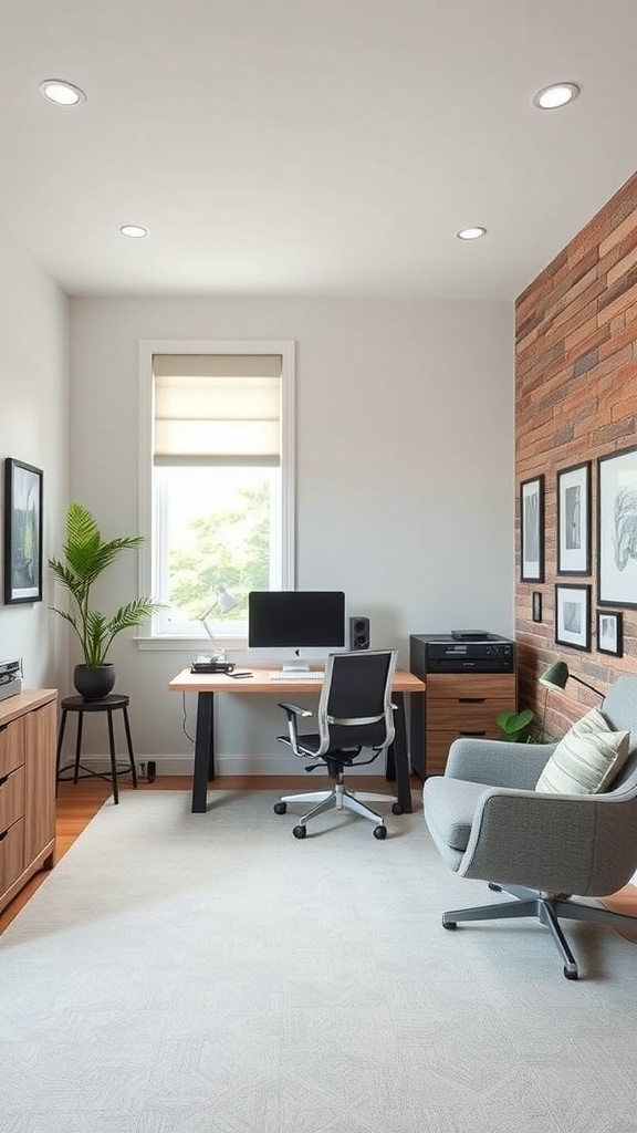 19 Inspiring Home Office Ideas You Need to Try 12 A modern home office with soundproofing elements.