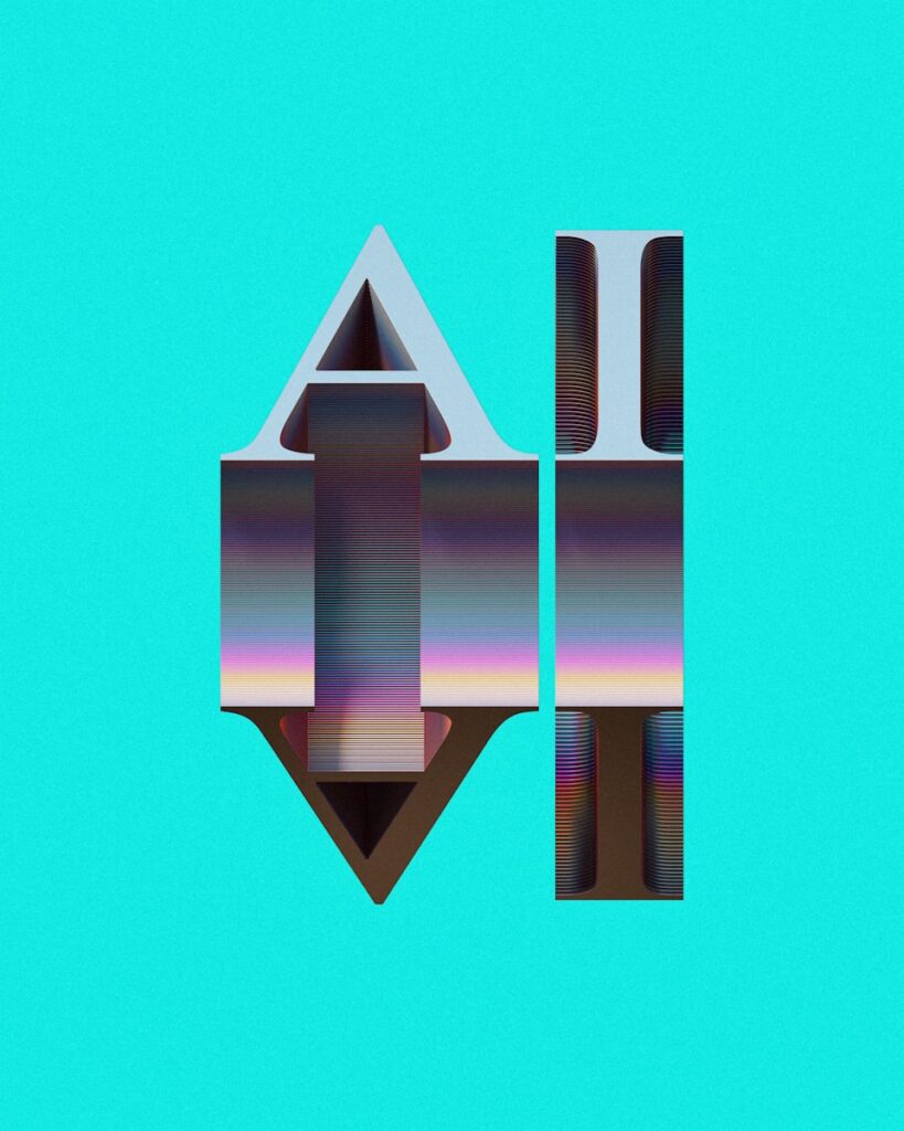 4 Best AI Tools for Entrepreneurs 1 A blue background with the letter m in the middle of it