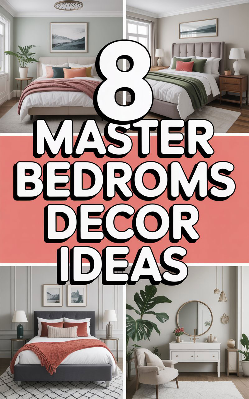 8 Master Bedrooms Decor Ideas