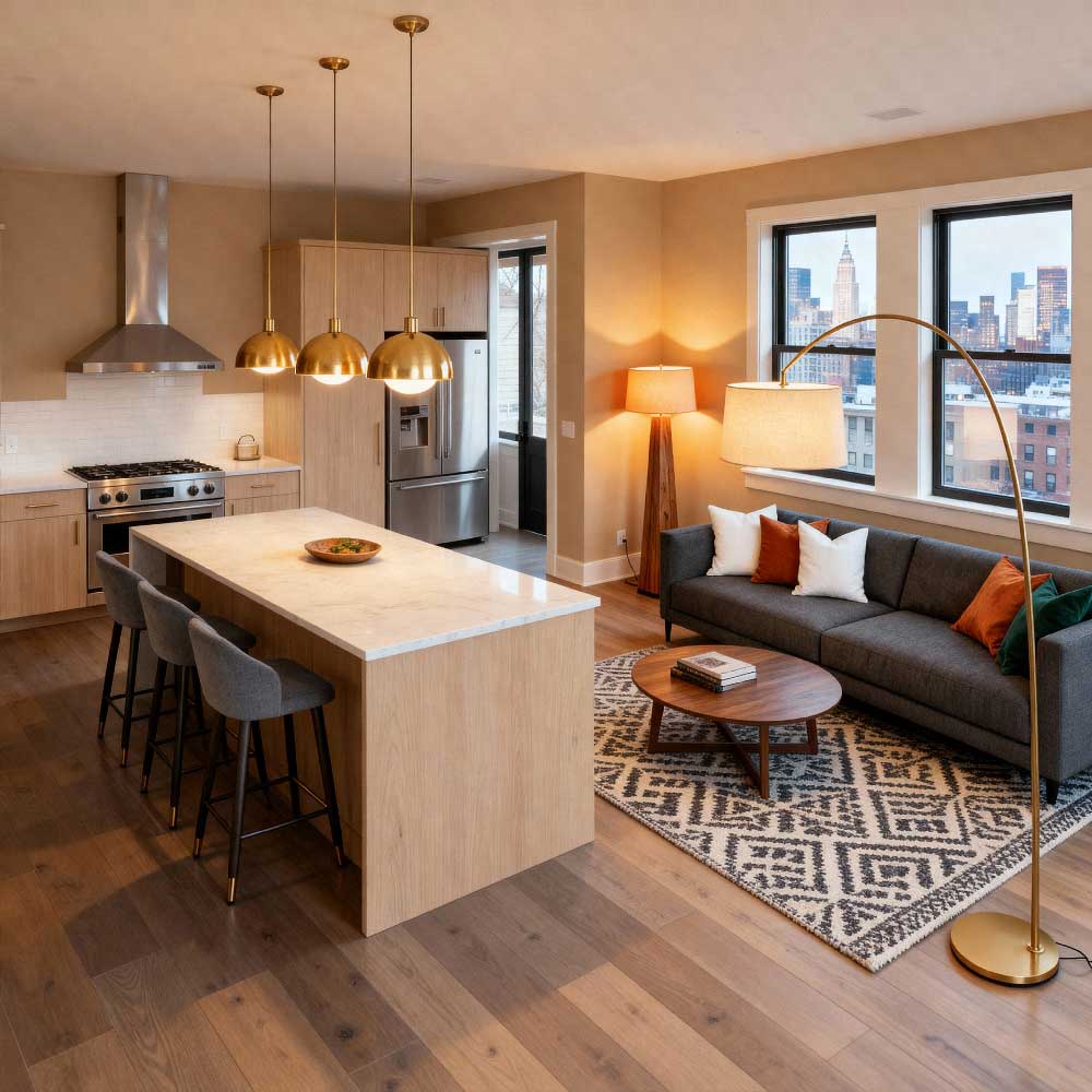 12 Stylish Home Decor Ideas to Seamlessly Connect Your Living Room and Kitchen 2 0jbn