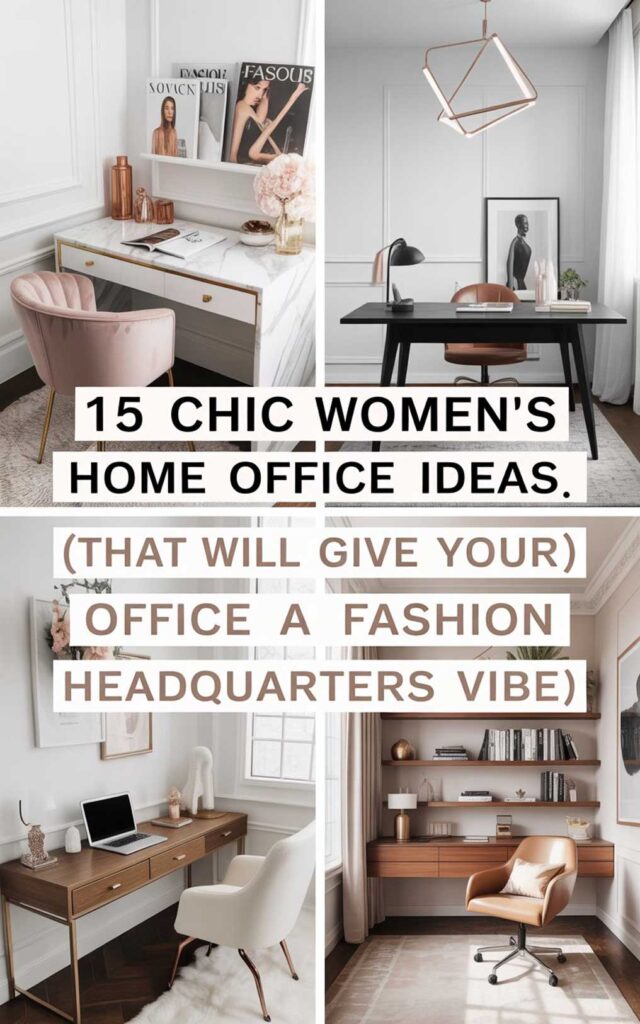 15 Chic Women’s Home Office Ideas (That Will Give Your Office a Fashion Headquarters Vibe) 1 15 Chic Women
