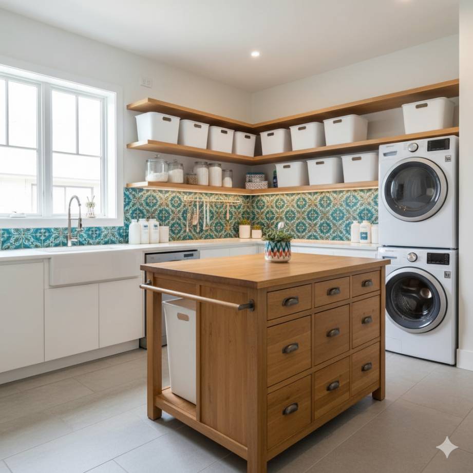 20 Home Décor Ideas Expected to Define 2026 16 A functional laundry room with smart