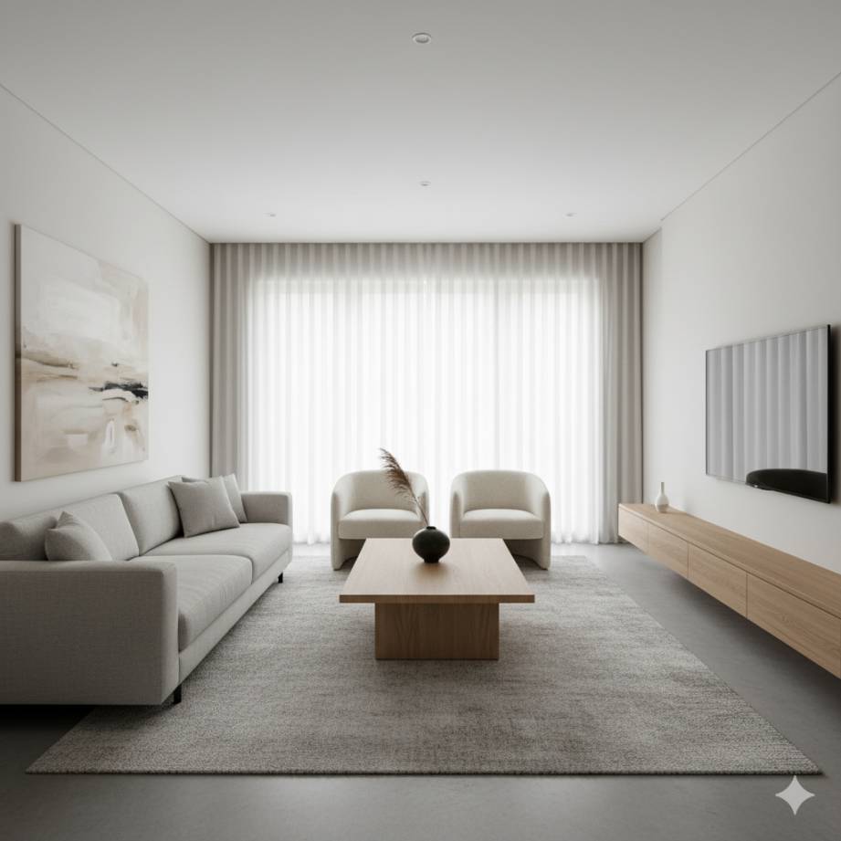 20 Home Décor Ideas Expected to Define 2026 2 A minimalist living room w