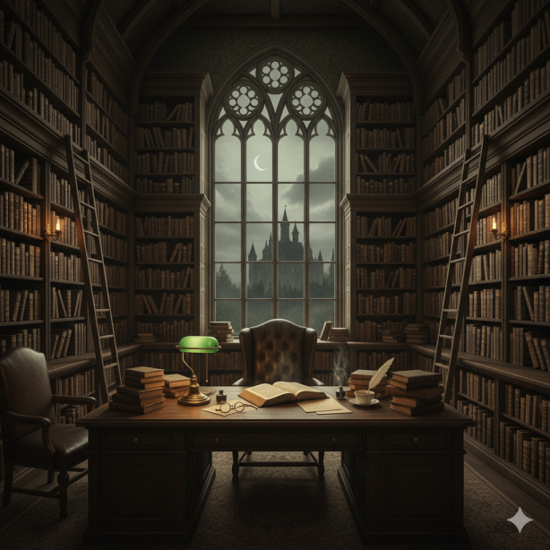 15 Wallpaper Aesthetics to Refresh Your Space (and Your Mood) 3 Inspired by classical literature learning and moody architecture often featuring libraries vintage stationery and a sepia or muted color palette