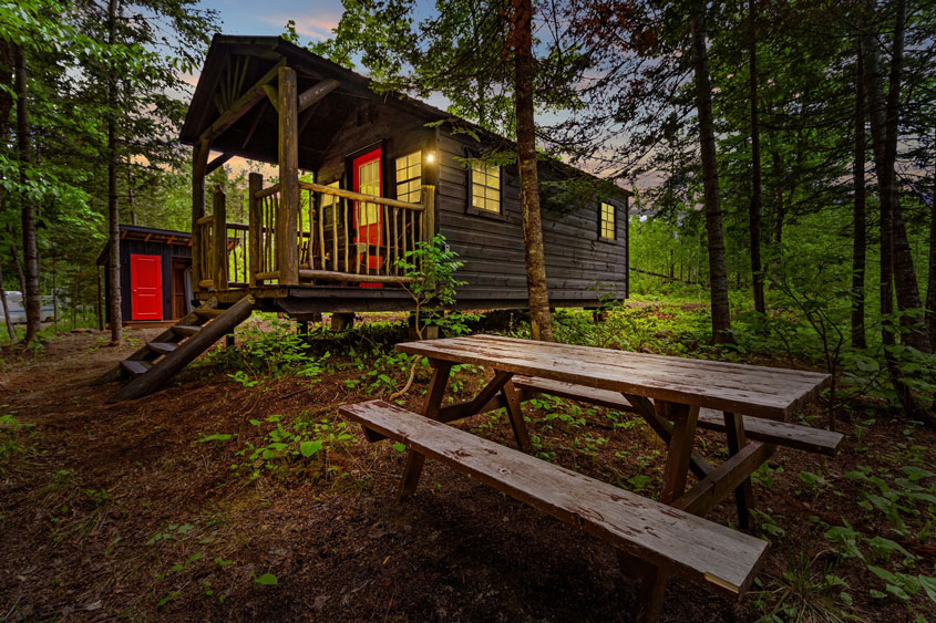 offgrid romantic retreat in nature maple ridge retreat