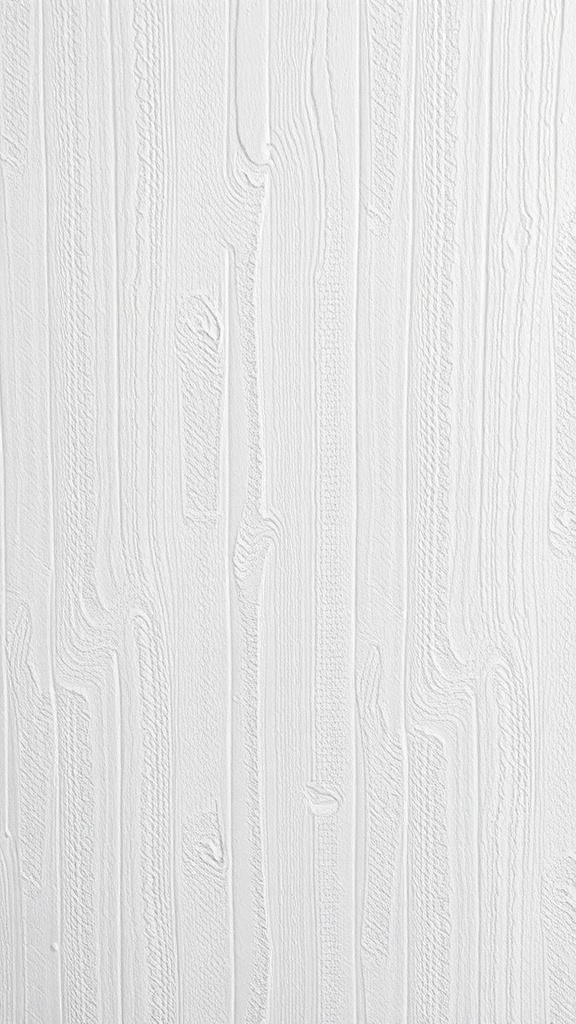 10 Stunning White Wallpaper Ideas to Brighten Your Space 6 Textured white wallpaper with a wood grain effect