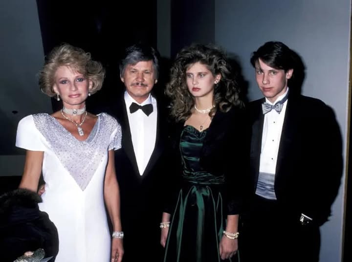 Tony Bronson: The Private Life of Charles Bronson's Son 1 Jill Ireland, Charles Bronson, daughter Zuleika and son Tony, circa 1986