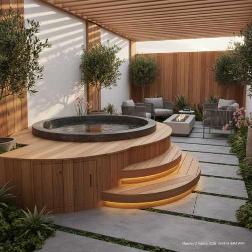10 Jacuzzi Outdoor Ideas for Small Backyards (That Feel Big on Style) 3 3 no watermark