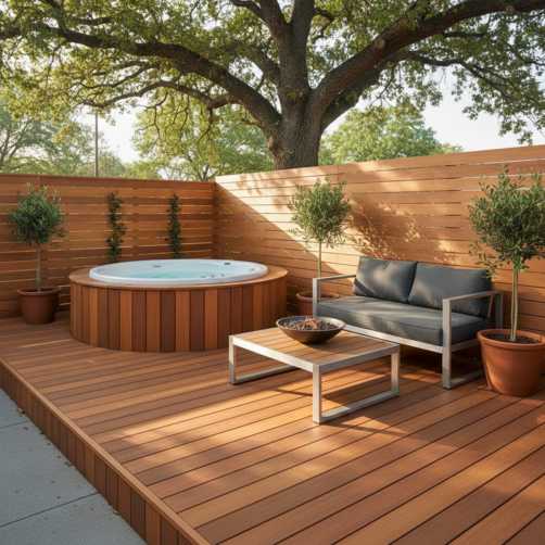 10 Jacuzzi Outdoor Ideas for Small Backyards (That Feel Big on Style) 9 9 no watermark