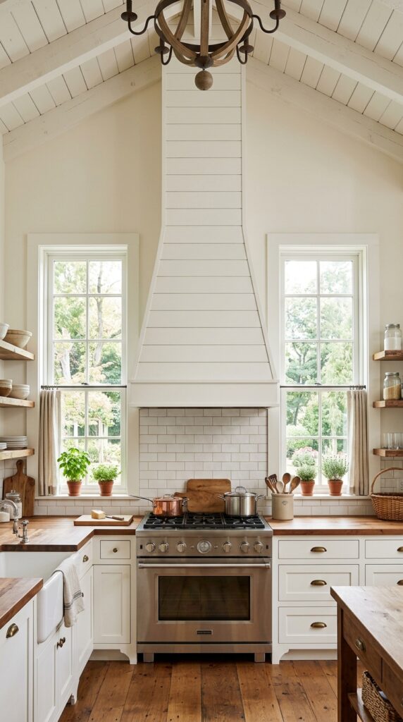 Farmhouse kitchen vent hood focal 10647d65e6