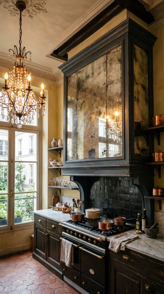 Kitchen vent hood antiqued mirror fbbf7d54ee 1