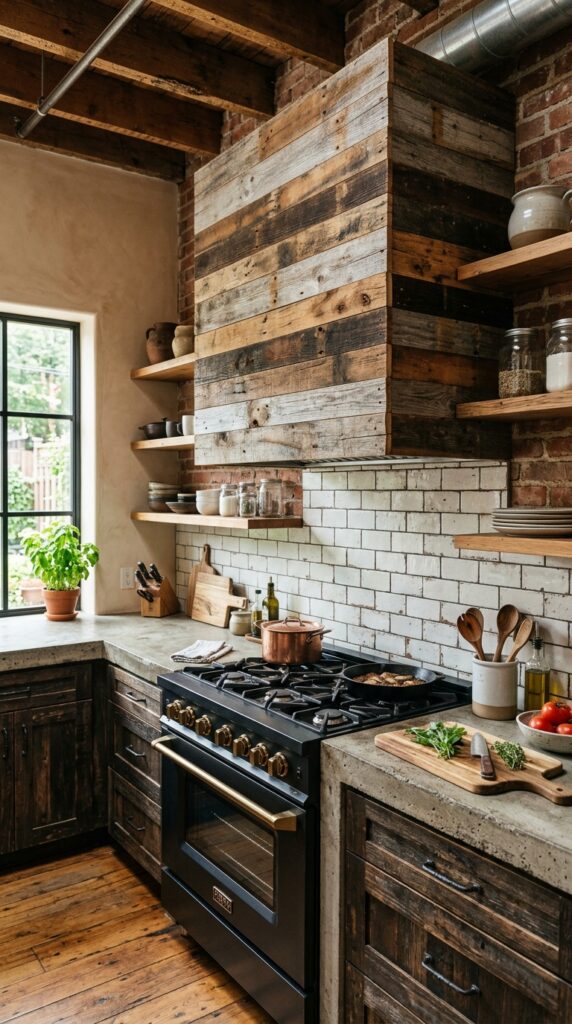 Rusticindustrial kitchen vent hood cb1a327b3b