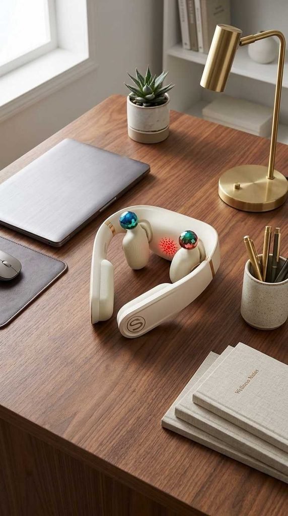 Headphone on home office table 202608242147