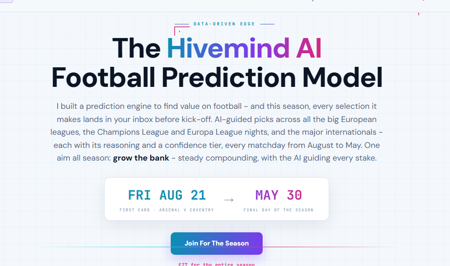 The Hivemind AI
Football Prediction Model