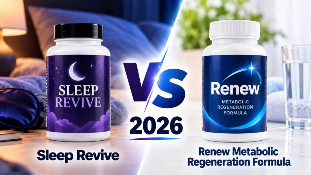 Sleep Revive vs Renew metabolic regeneration formula
