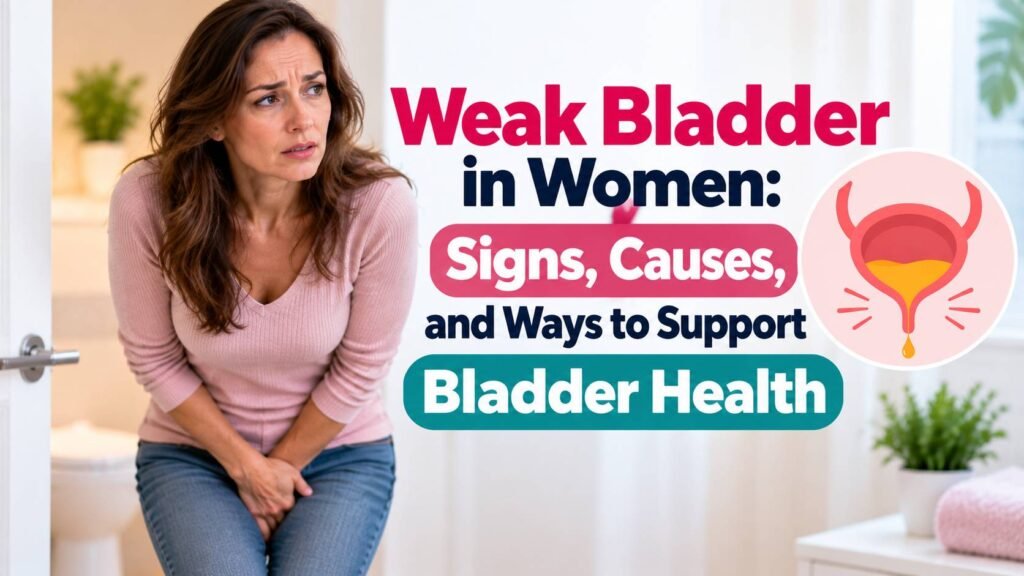Weak Bladder in Women: Signs, Causes, and Ways to Support Bladder Health