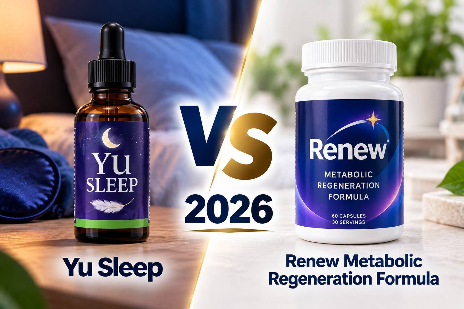 Yu Sleep vs Renew metabolic Regeneration Formula