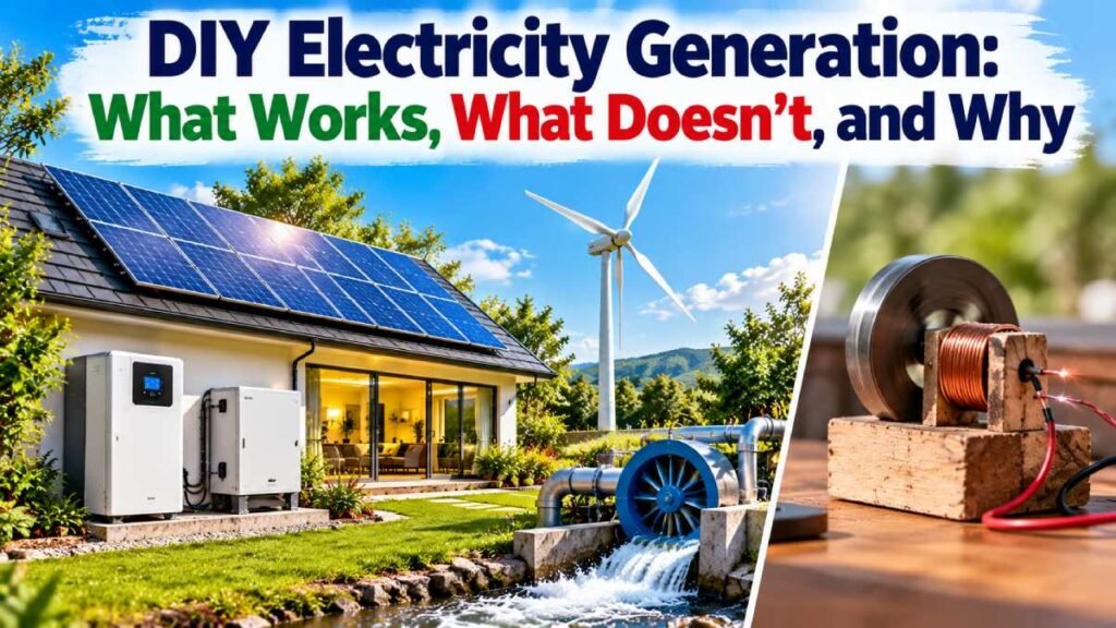 DIY Electricity Generation: What Works, What Doesn’t, and Why