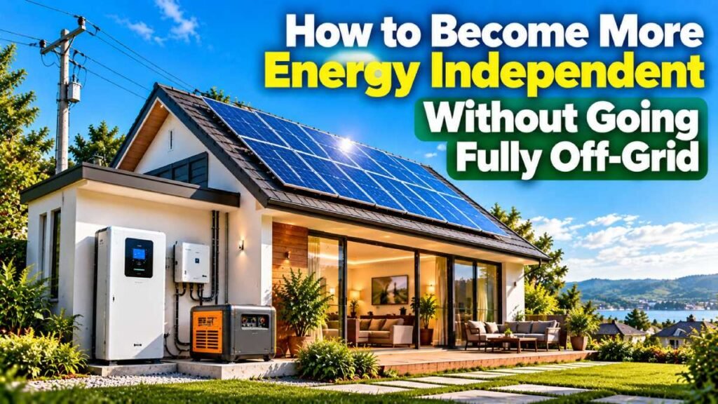 How to Become More Energy Independent Without Going Fully Off-Grid