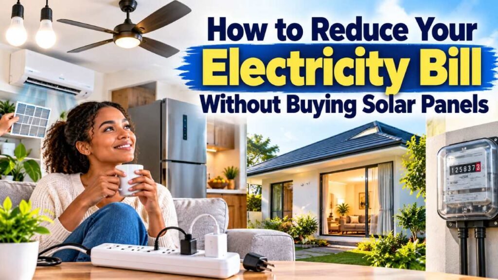 How to Reduce Your Electricity Bill Without Buying Solar Panels