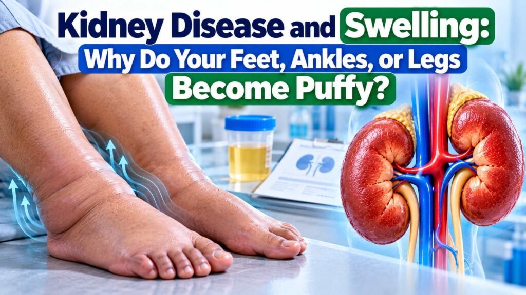 Kidney Disease and Swelling: Why Do Your Feet, Ankles, or Legs Become Puffy? 1 Kidney Disease and Swelling: Why Do Your Feet, Ankles, or Legs Become Puffy?