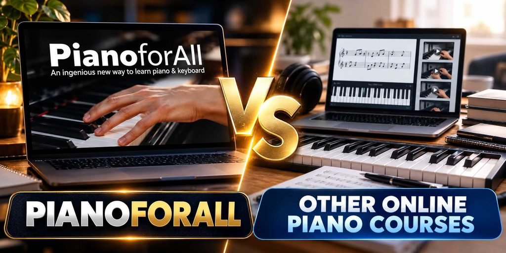 PianoForAll vs Other Online Piano Courses